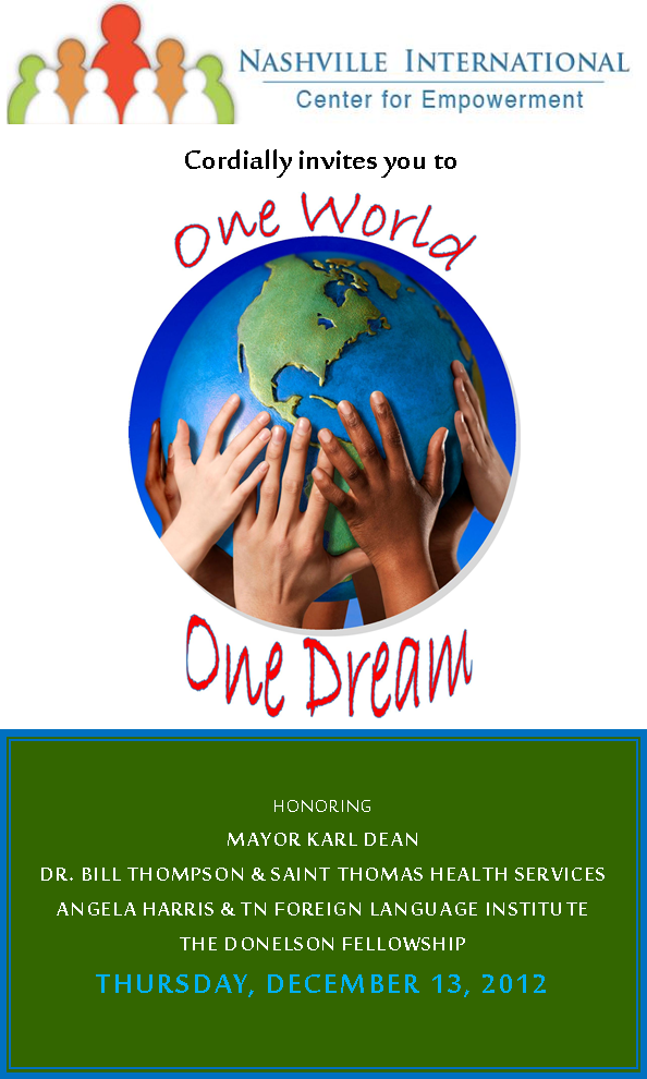 Save The Date: One World One Dream 2012 Refugee Benefit